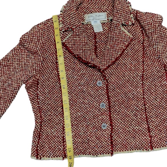 Gilles Dufour Paris, Wool Cashmere blend Cropped Tweed Jacket - Picture 9 of 10